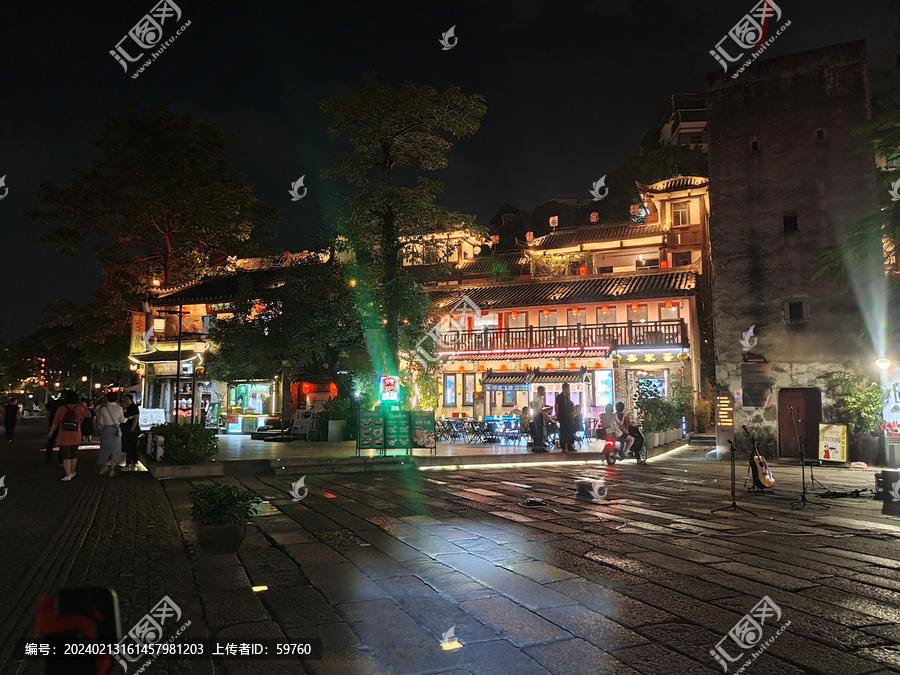 古鎮夜景建筑