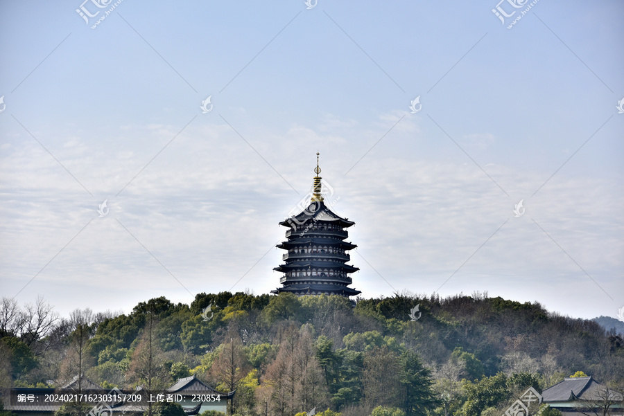 杭州西湖雷峰塔