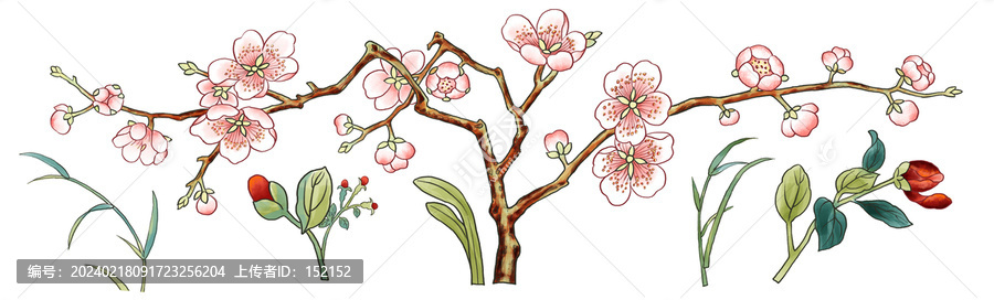 手繪梅花