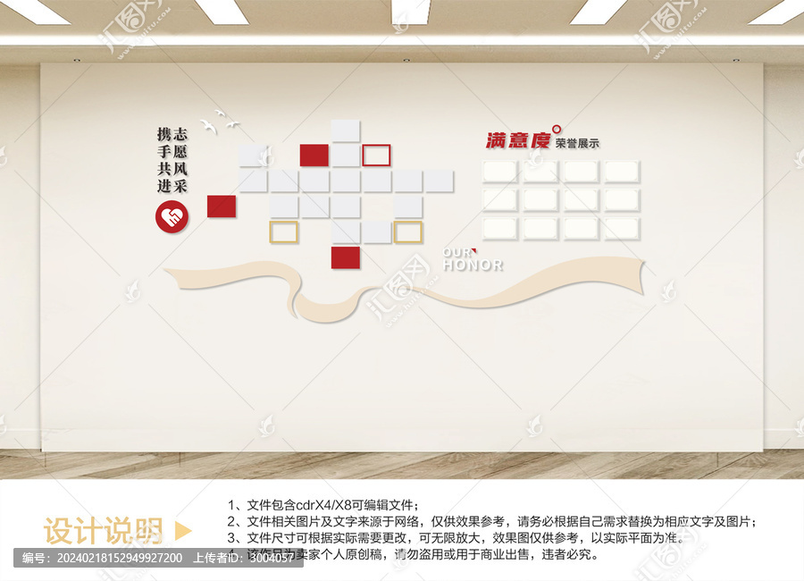 服務風采文化墻設計