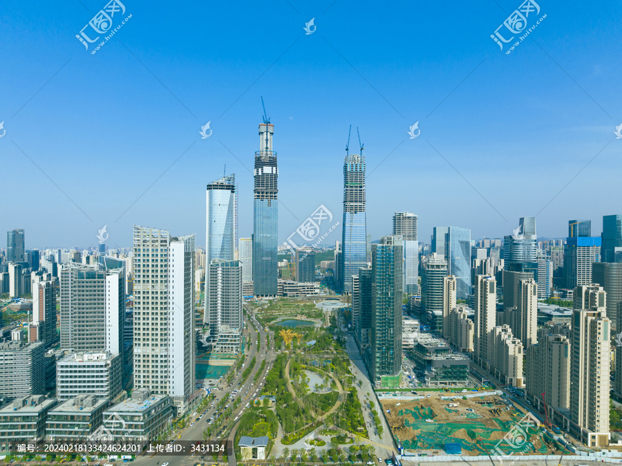 山東濟(jì)南中央商務(wù)區(qū)航拍