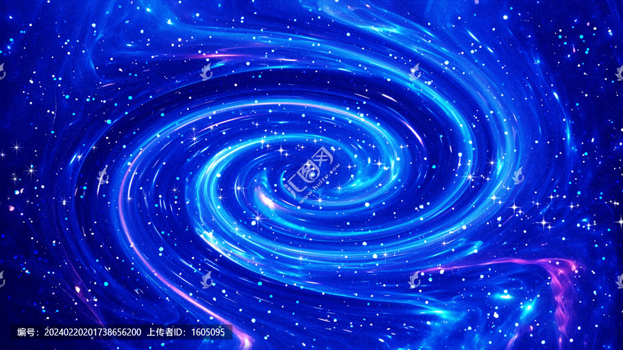 藍(lán)色唯美旋渦星空