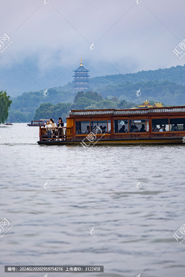 杭州西湖著名景点风光