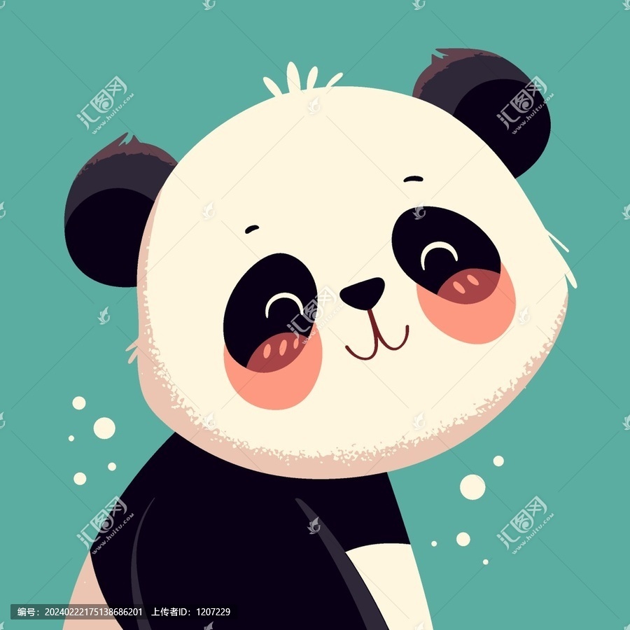 熊猫卡通图案