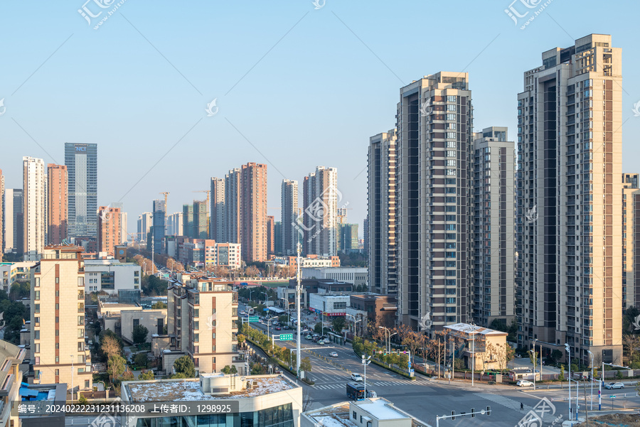 高层住宅小区街景