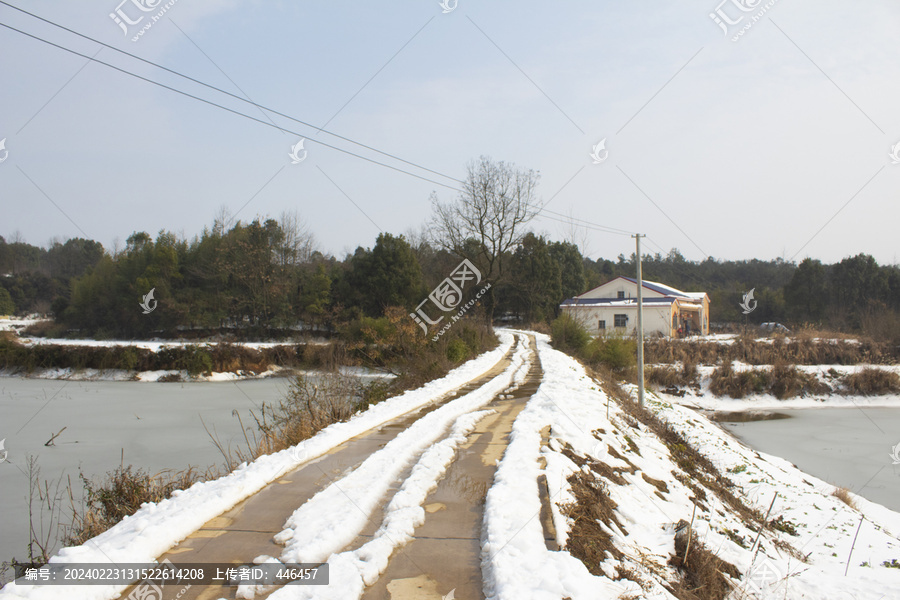 雪景乡村公路