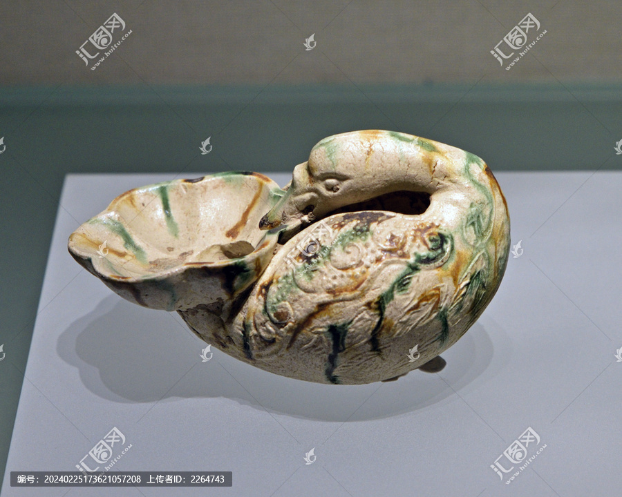 河北博物院藏品三彩鸭形杯