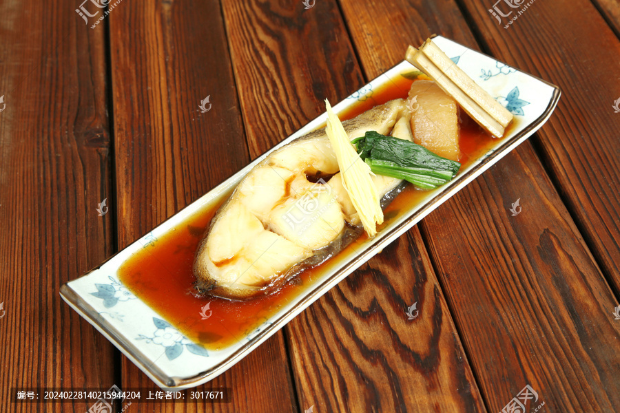 日式煮鲽鱼