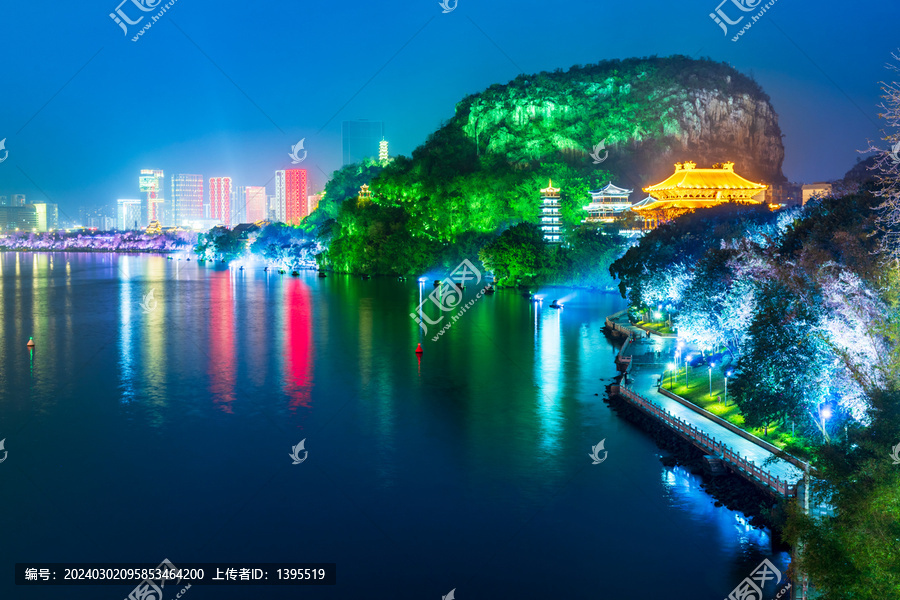 柳州江滨公园夜景