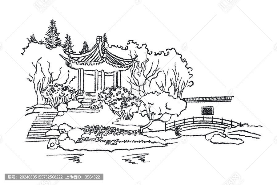 合肥園博園場(chǎng)館手繪揚(yáng)州