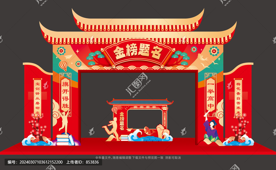 金榜題名門樓