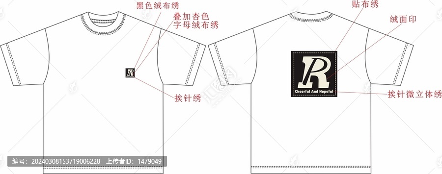 T恤印花圖案模版