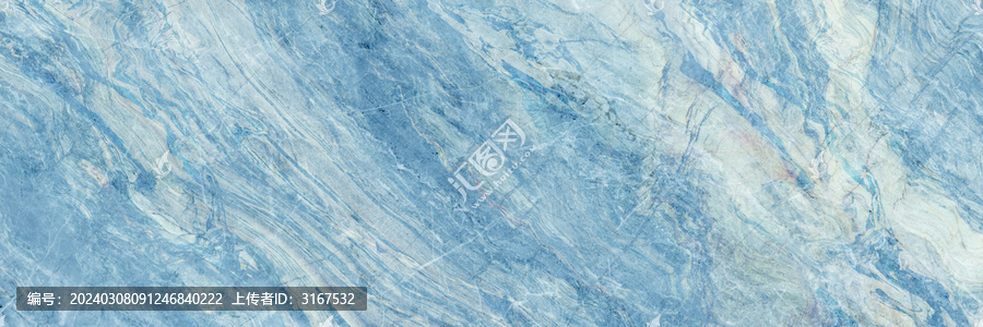 藍(lán)色流水紋復(fù)古高檔石材大理