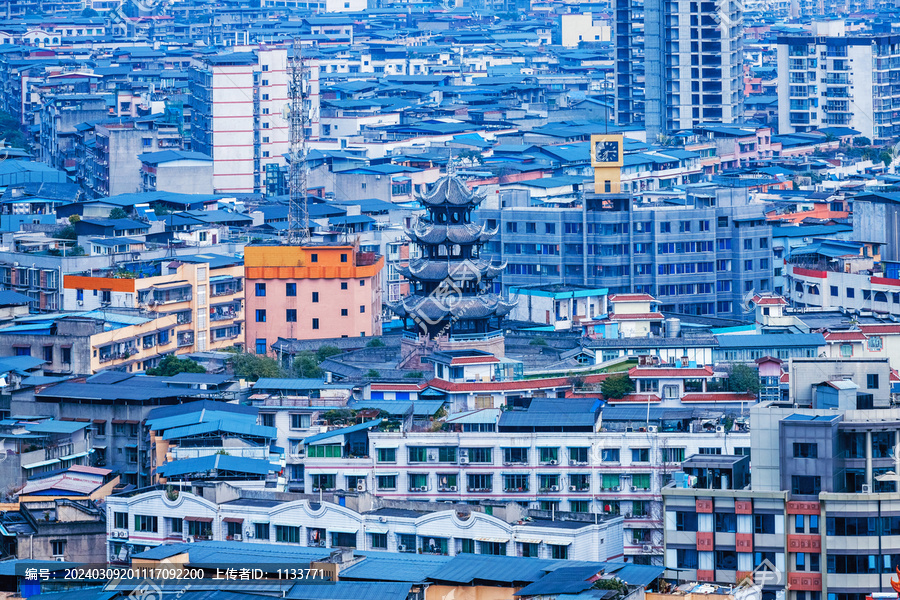 仁寿县县城建筑风光