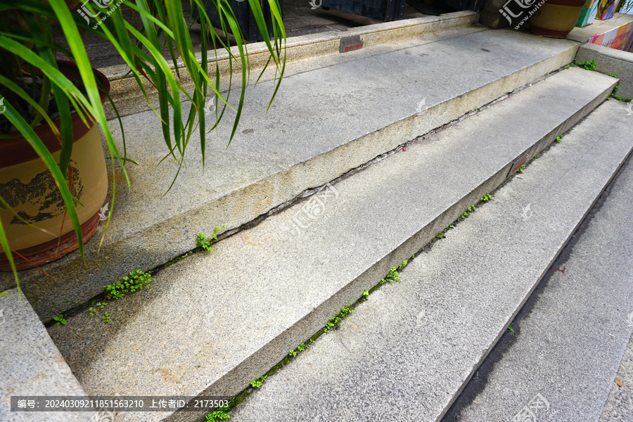 岭南古建筑花岗岩台阶