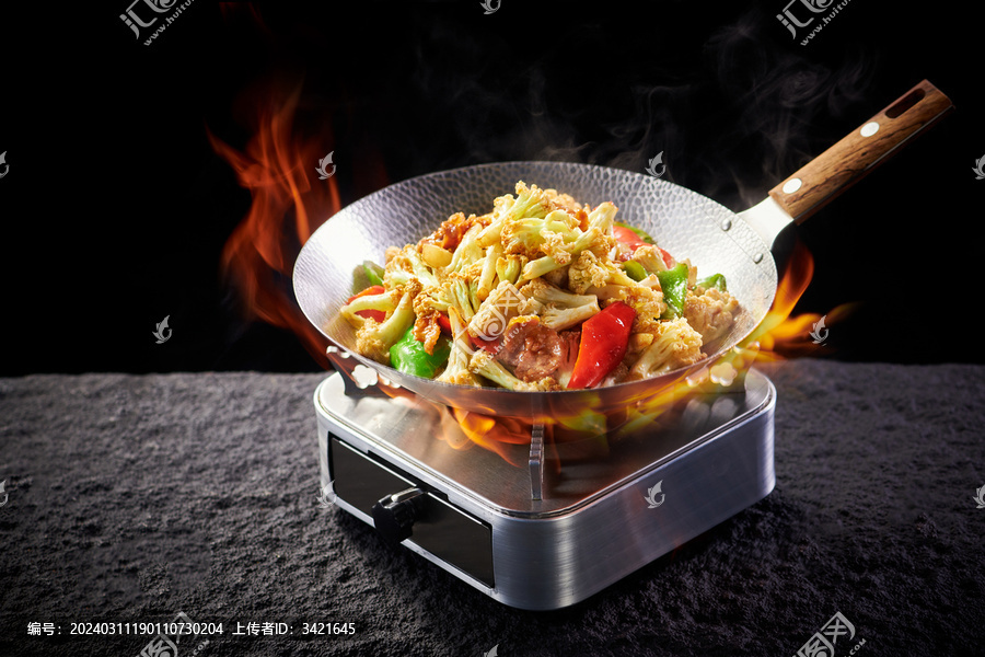 干锅有机花菜