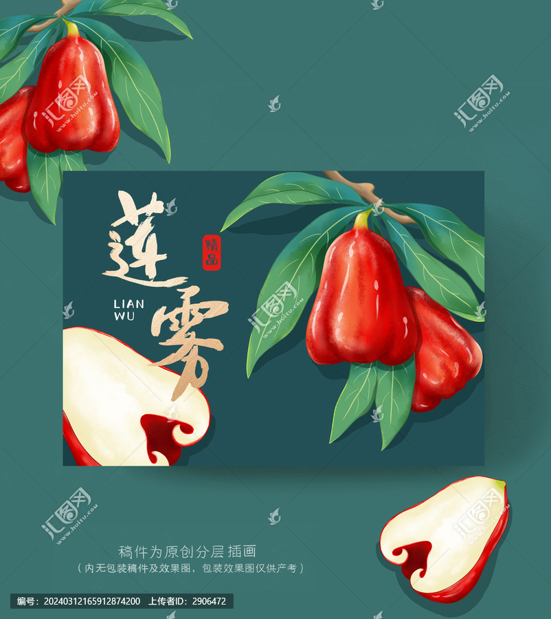 蓮霧插畫(huà)包裝