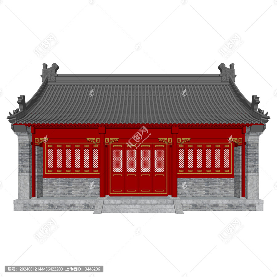 北京四合院立面效果