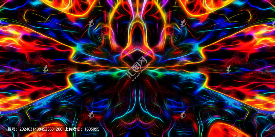 夢(mèng)幻炫彩抽象裝飾畫
