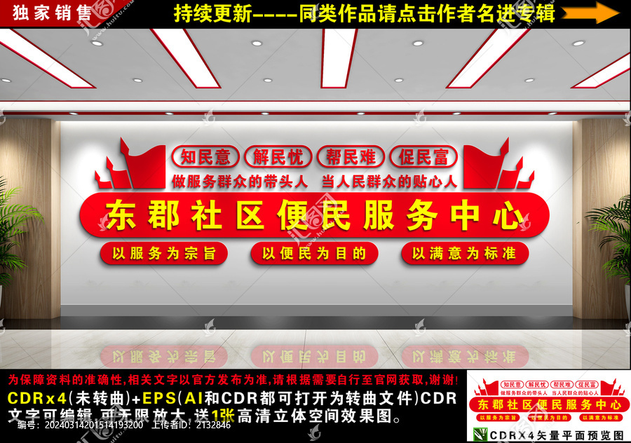 服務中心形象墻