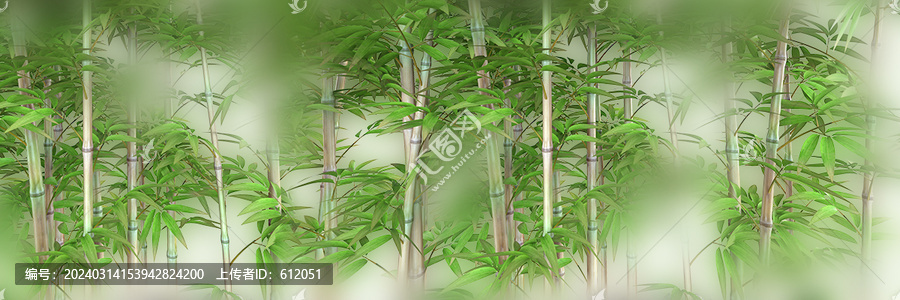 巨幅綠竹
