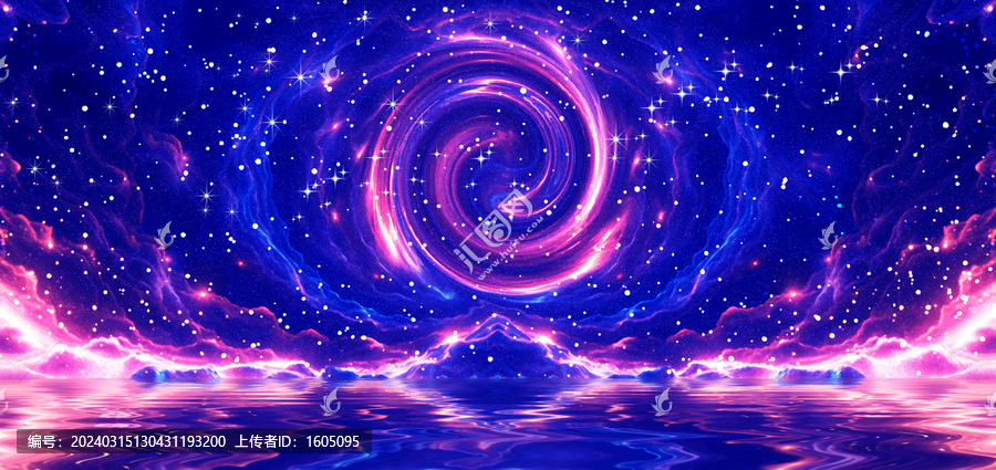 高清星空星河裝飾畫