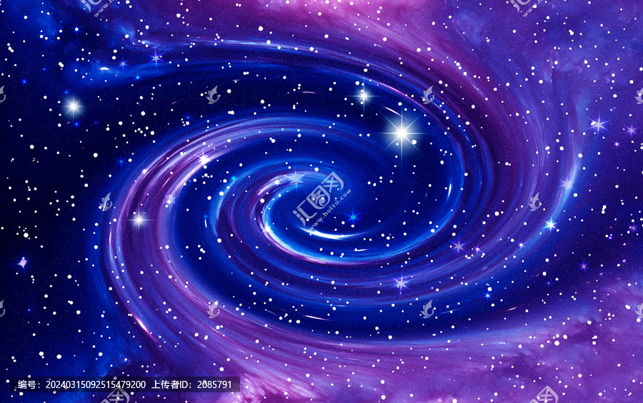 藍紫色旋渦星空