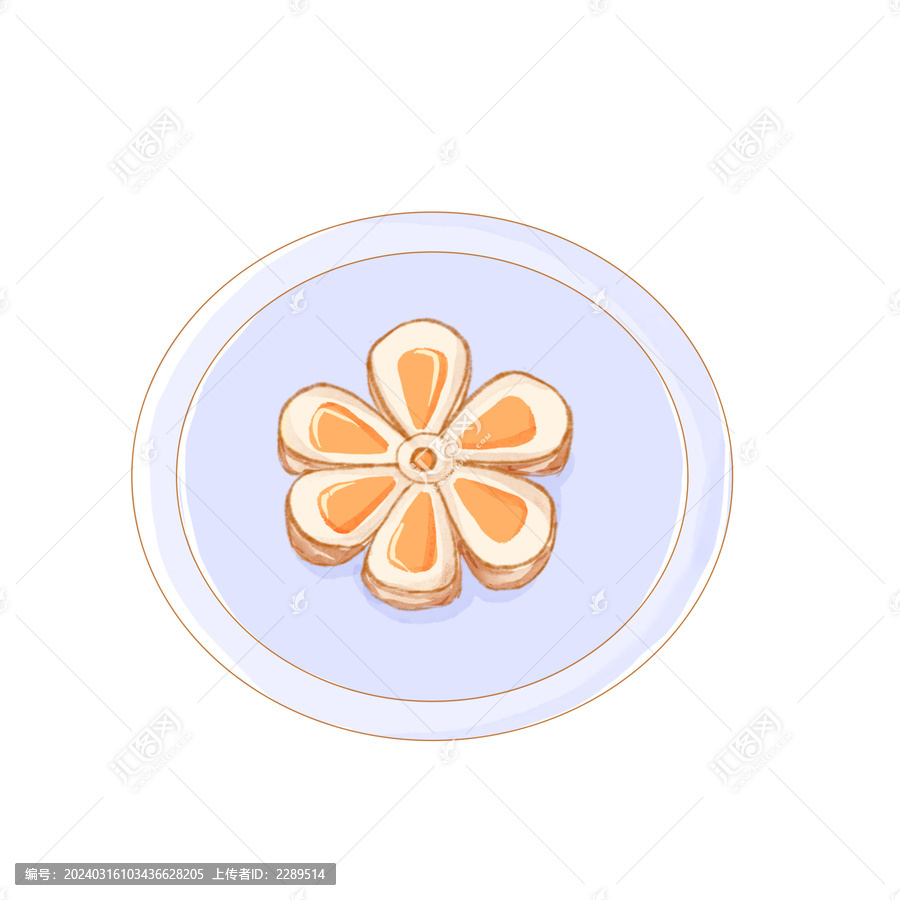 美食點(diǎn)心手繪