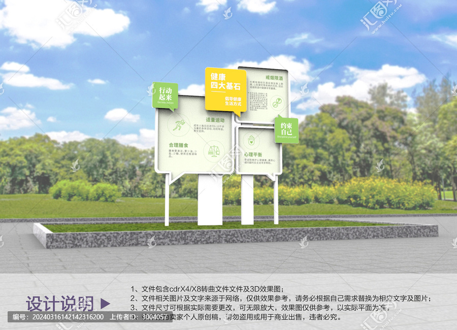 原創(chuàng)健康四大基石設(shè)計(jì)