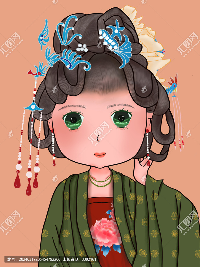 唐朝仕女卡通版