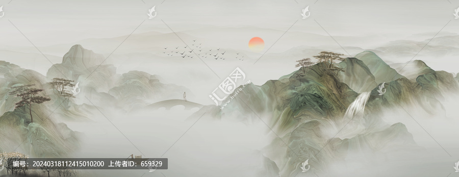 中國(guó)風(fēng)水墨背景