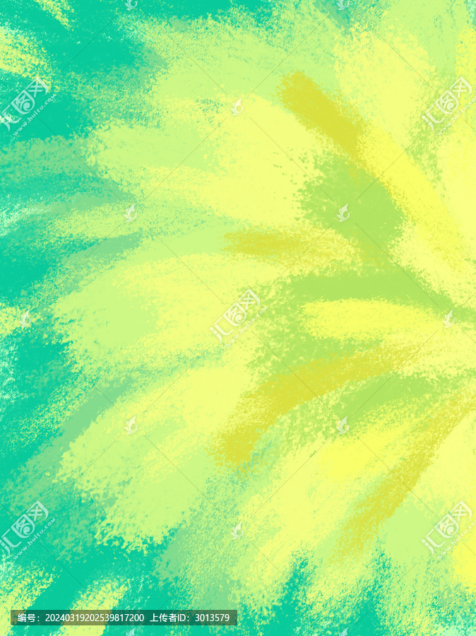 春季黃綠暖色清新油畫花瓣背景