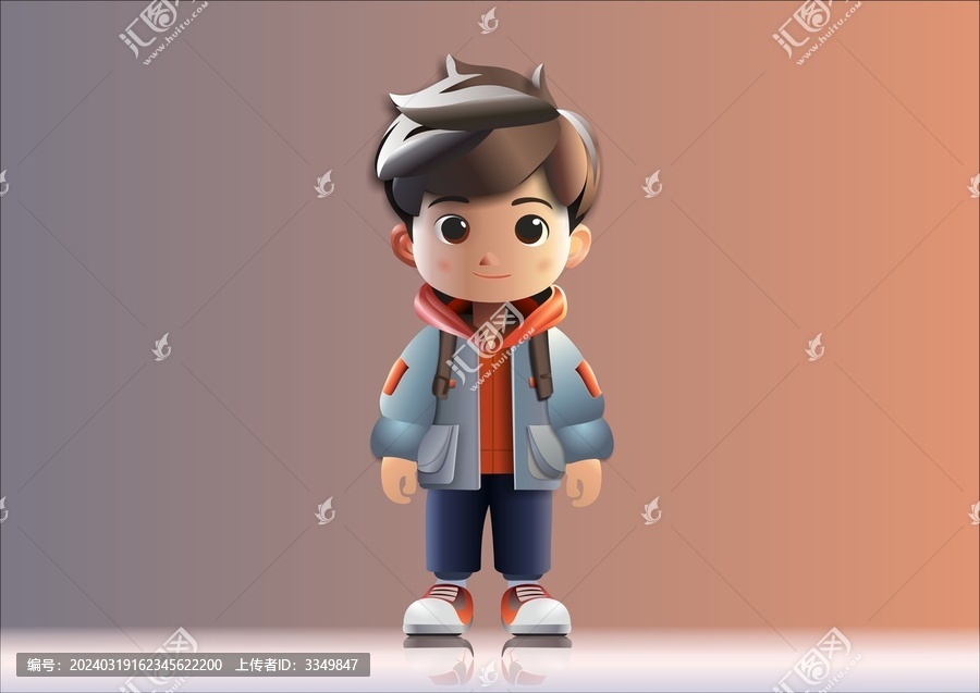 卡通男孩