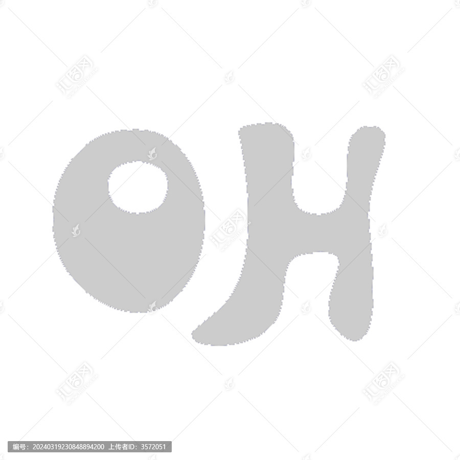 oh可愛卡通文字貼紙