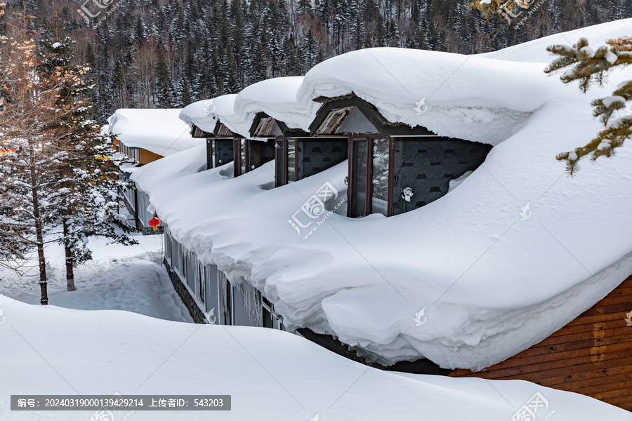 黑龙江雪乡雪景旅游民宿东北农村