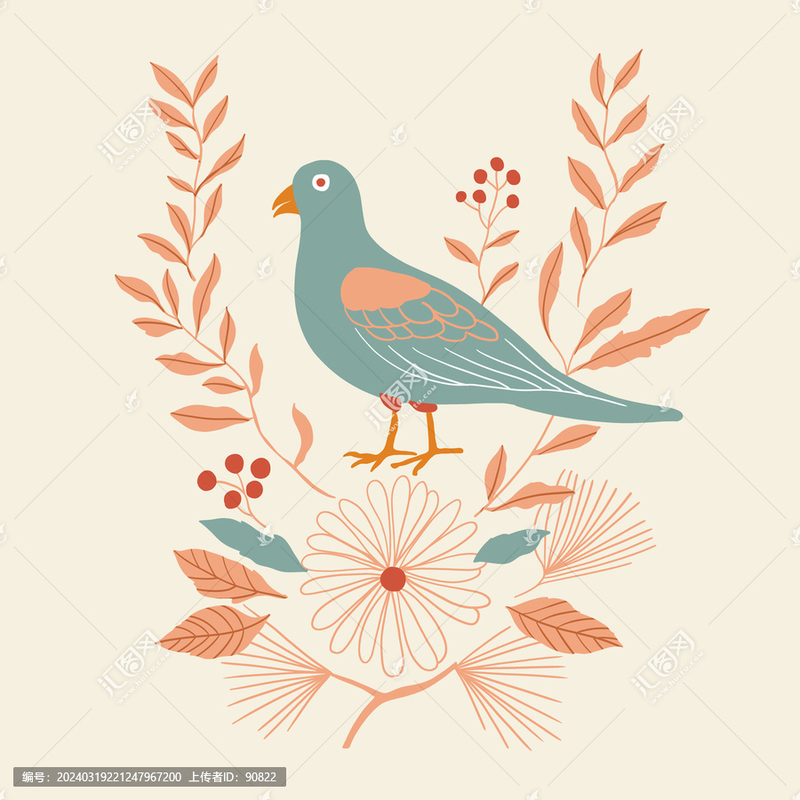 鳥類花卉