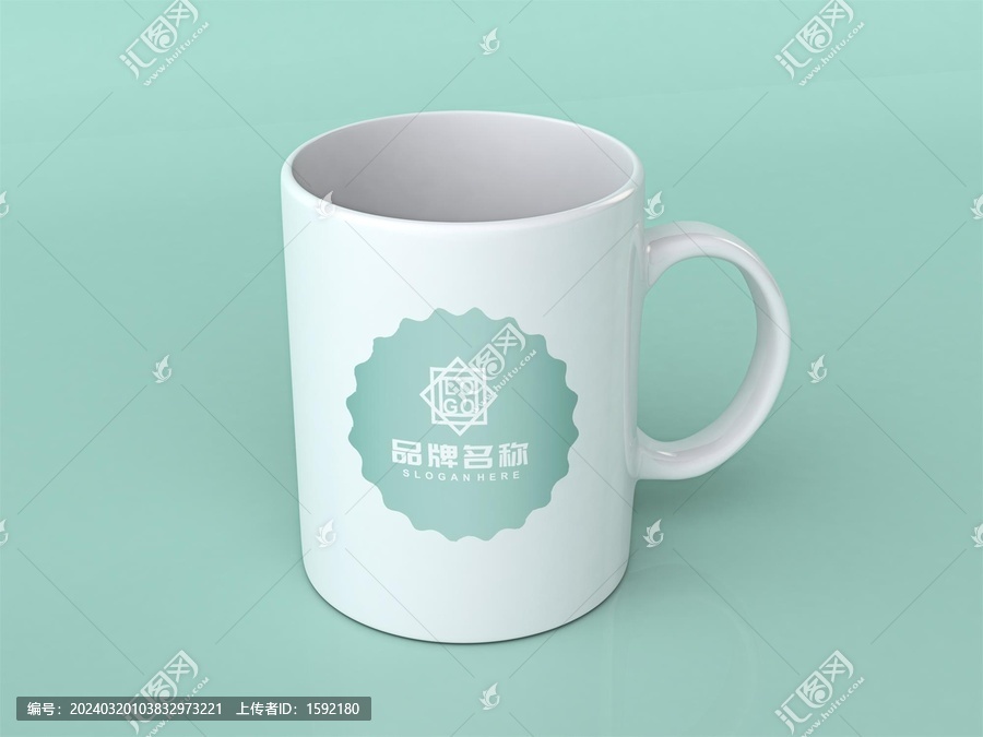 陶瓷杯logo样机