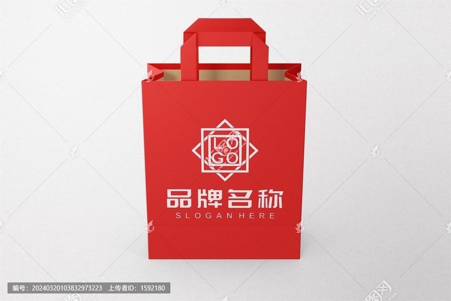 公司手提袋logo样机