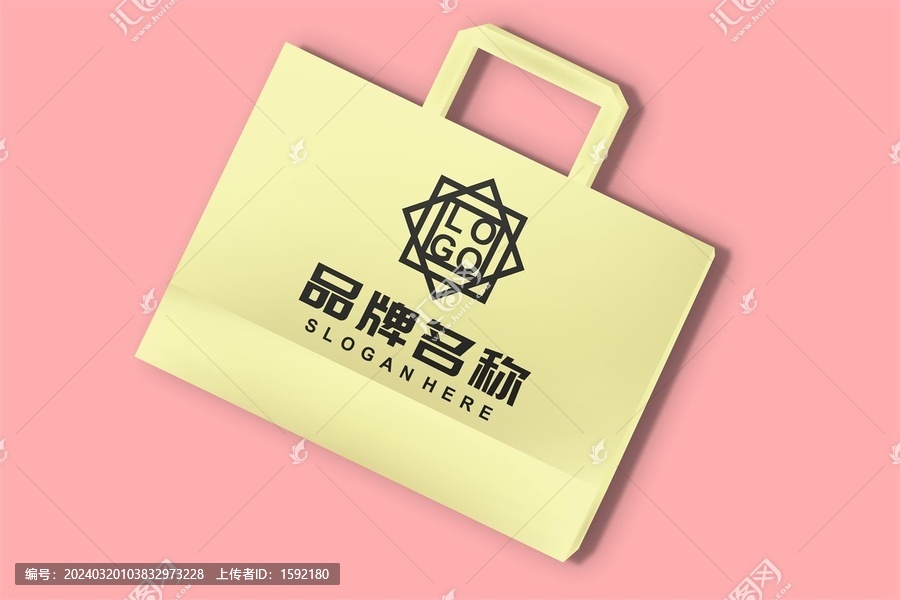 高档手提袋logo样机