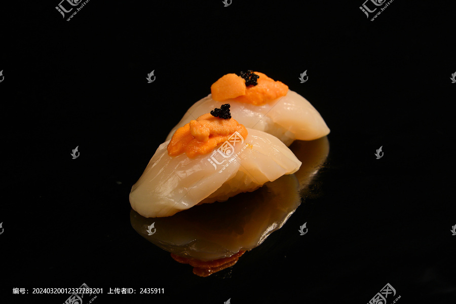 海胆帆立贝寿司