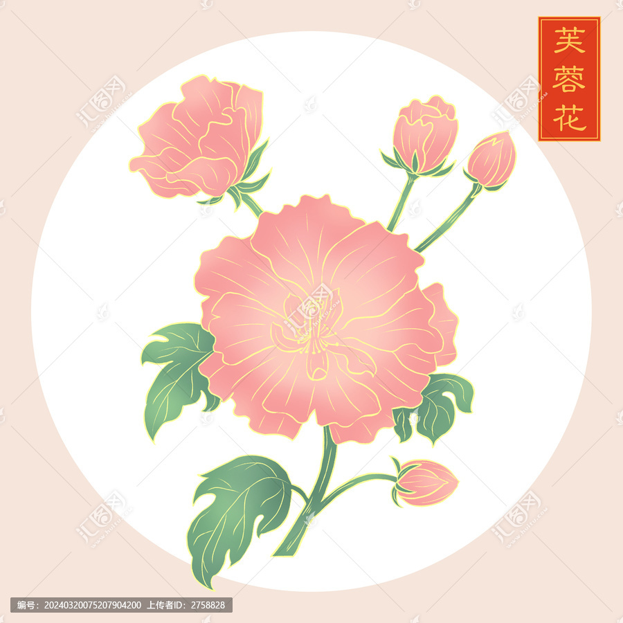 十二花令之十月芙蓉花