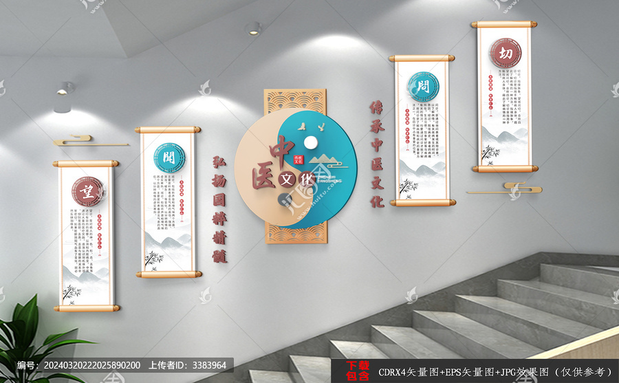 中醫(yī)院樓道文化墻