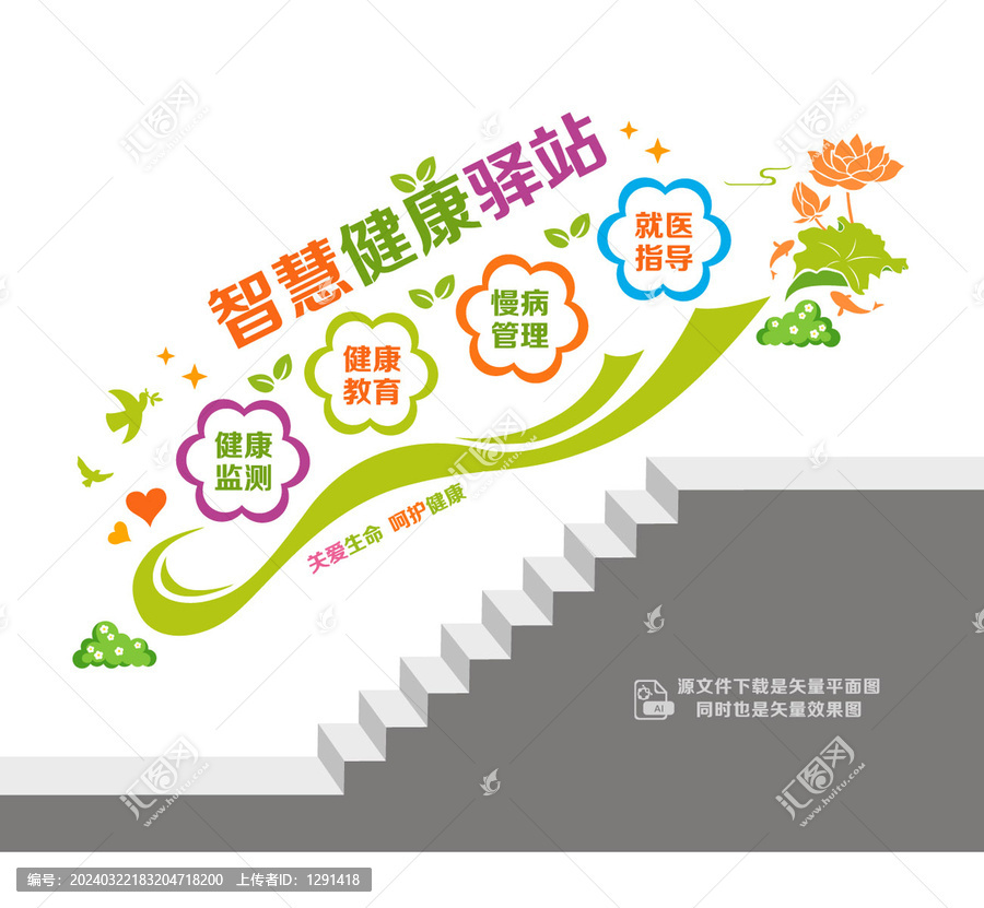健康驛站樓道墻