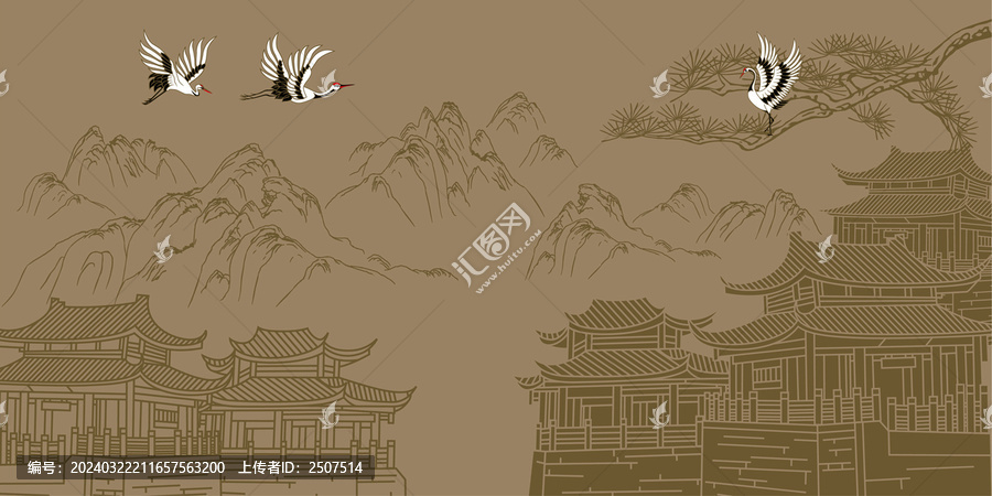 線條山水畫(huà)