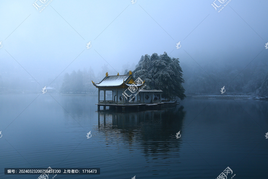 庐山雪景