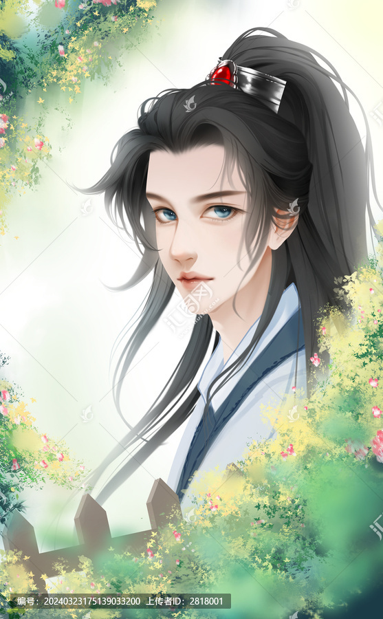 古風(fēng)男生少年插畫(huà)