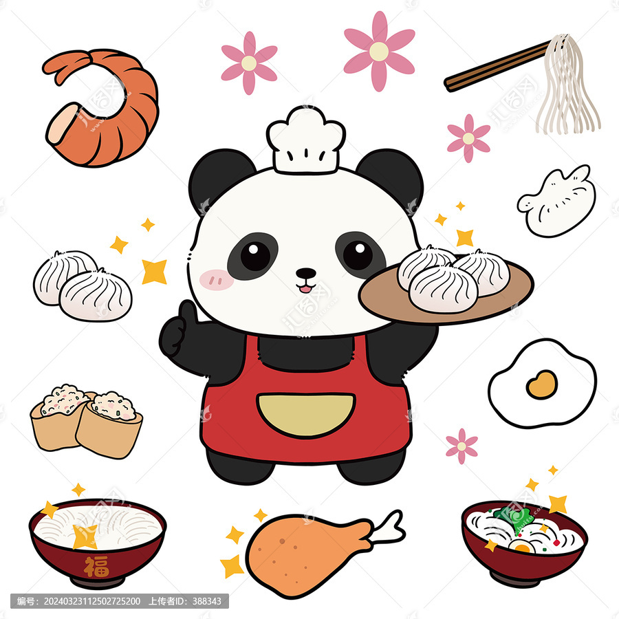 美食廚師熊貓