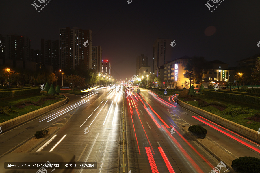 夜景车流