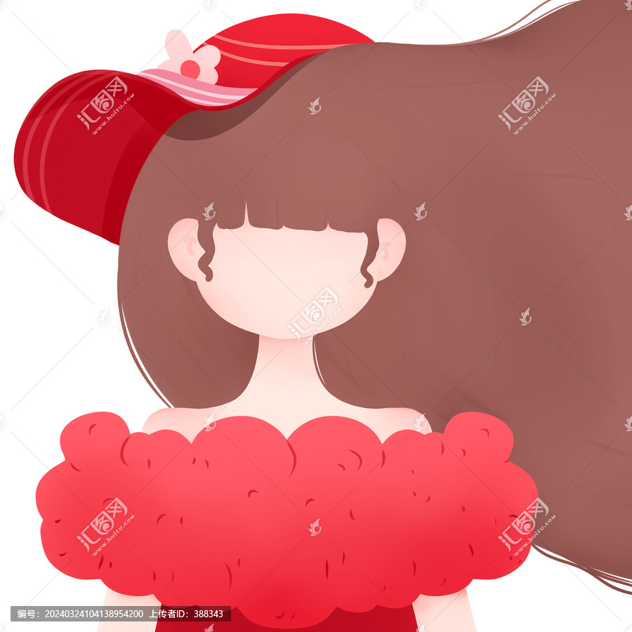 手繪卡通女性