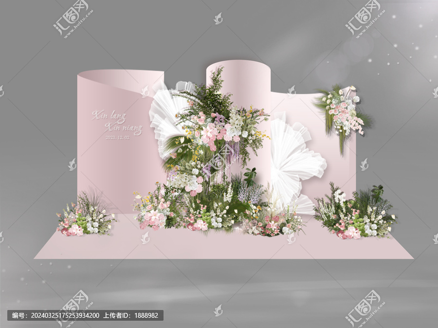 粉色自然風(fēng)婚禮